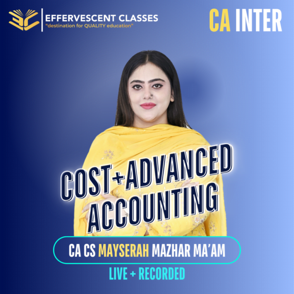 CA-Inter Cost + Advanced Accounting