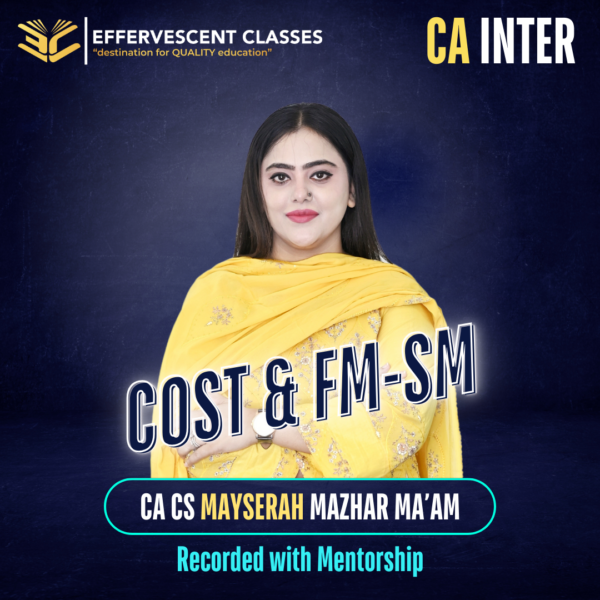CA-Inter Cost & Management Accounting + FM-SM