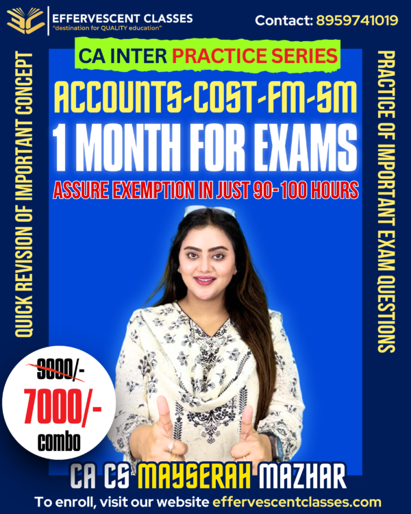 CA-Inter Practice Series - Accounts+Cost+FM-SM